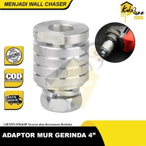 Mur Arbor Adaptor Wall Chaser Mesin Gerinda 4" Grooving Bobok Beton - Adapter Konverter Mesin Gerinda Menjadi Mesin Bobok Potong Tembok Keramik Beton Dinding - Adapter Gerinda Pembuat Jalur Listk Saluran Pipa