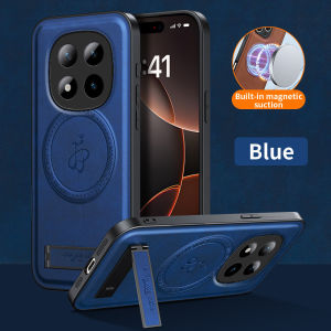 แท่นวางที่ทำจากหนังเคสสำหรับ Redmi Note 15 Pro + ฝาปิดแม่เหล็กสำหรับ Mag-Safe ปลอกกล้องแบบนิ่มกันกระแทก