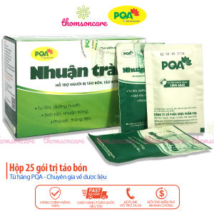 Nhuận tràng PQA - hỗ trợ giảm táo bón trĩ dùng được cho người tiểu đường chất xơ - Hộp 25 gói hòa tan