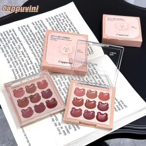 Cappuvini Vitality Bear 9-Color Lip Mud Matte Mist Face Lip Cheek Dual Use