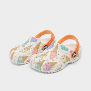 Giày dép crocs - dép sục nhựa crocs in hình Ice Cream cho cả bé trai và bé gái chống thấm nước chống trơn trượt chống hôi chân hàng nhà máy xuất xịn đầy đủ hộp hoặc túi crocs