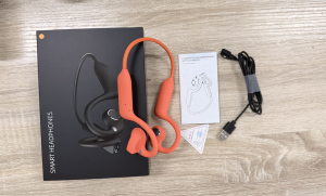 VOULAO E12 Open Ear Bone Conduction Headphones with HD Camera AI Smart Assistant Wireless Bluetooth Earphones IP54 Waterproof Sports Running Headset