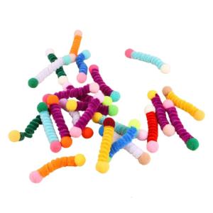 24Pcs Kitten Giải Trí Thiết Lập Sang Trọng Mùa Xuân Teaser Stick Và Đôi Kết thúc Bóng Mèo Đồ Chơi Cho Trong Nhà Hoạt Động