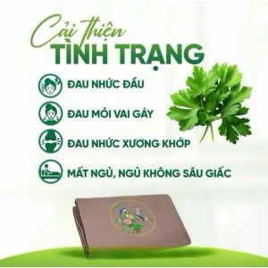 Thảm Sưởi Điện Ngải Cứu Thảo Dược 1.5M Cao Cấp – Đệm Sưởi Đông Y Chườm Nóng Lưng Thảm Sưởi Massage