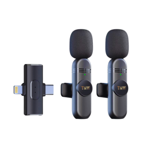 Trending Item W17 DUAL WIRELESS MICROPHONE | 2.4GHz Wireless Mic System | Lavalier Microphone | Lapel Microphone | Mini Mic Noise Reduction for IOS Type-C Audio Video Recording | Clip-on Mic | Professional Wireless Mic Set | Real-time Audio Transmission.