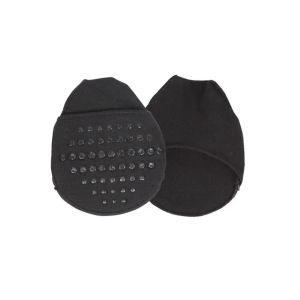 1 pair of breathable womens Foot Care concealed toe covers padded toe tops padded socks with non-slip bottoms for heel cushioning