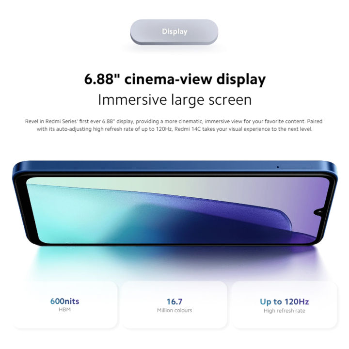 Xiaomi Redmi 14C Smartphone | 6GB+128GB / 8GB+256GB RAM + ROM ...