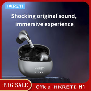 HKRETI สเตอริโอลดเสียงรบกวนสำหรับเล่นกีฬา5.4หูฟังบลูทูธไร้สาย H1ใช้ได้กับแอนดรอยด์และ IOS ของแท้