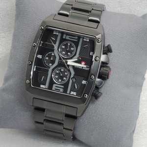 Jam Tangan Pria Cowok Laki Laki Sa Chrono Stainless Steel Anti Karat Murah Dan Elegan