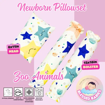Baby Pillowset / Pillows /100% Cotton 1 Head Pillow 2 Bolster / Hotdog Pillows