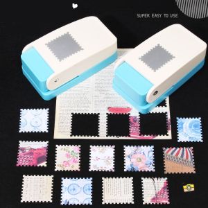 KLICKKRATE Handmade Stamp Embossing Machine Embosser DIY Crafts Stamp Toothed Puncher Portable Stamp Shape Punch For Paper Crafting Scrapbooking