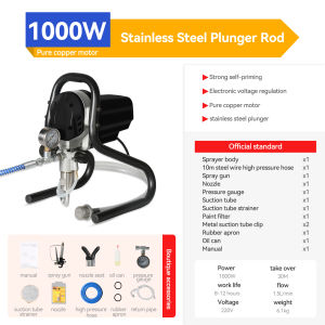 👍🏻paint spray machines👍🏻NERE 4800W Electric High Pressure Airless Paint Sprayer Spraying Machine Spray Painting Tools Professional Airless house painting spray machine 喷涂机 喷漆机器