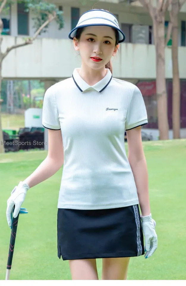 Women Golf Short-Sleeved T Shirt Ladies Shirts Sports Slim Quick-Dry  Breathable