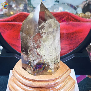 Collectors Grade Natural Rainbow Citrine Mountain Tower