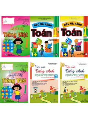 COMBO HỌC VÀ HÀNH TOÁN - VỞ LUYỆN TẬP TIẾNG VIỆT - TẬP VIẾT TIẾNG ANH LỚP 1 (THEO CHƯƠNG TRÌNH TIỂU HỌC MỚI ĐỊNH HƯỚNG PHÁT TRIỂN NĂNG LỰC) (BỘ 6 CUỐN)
