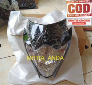 GRATIS ONGKIR - Batok kedok depan Satria Fu new facelift warna hitam metalik bahan tebal standar original gp