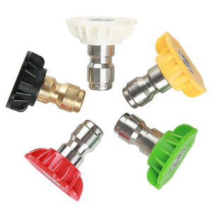 5 Pcs Nozzle Kepala Sprayer 1/4 Set Tip Spray Quick Release Connect Jet Pressure Washer Spray Nozzle