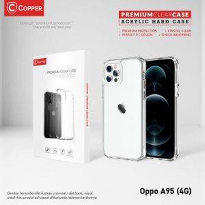 Acrylic Hard Case Clear Untuk Oppo A95 /4g ( Brand: COPPERINDO )