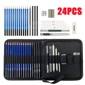 JIANTAI 41pcs Pencil set Stationery Set Professional Sketching Drawing charcoal Pencils Kit Set and colored Wood Pencil for Art Supplies School Students Pens