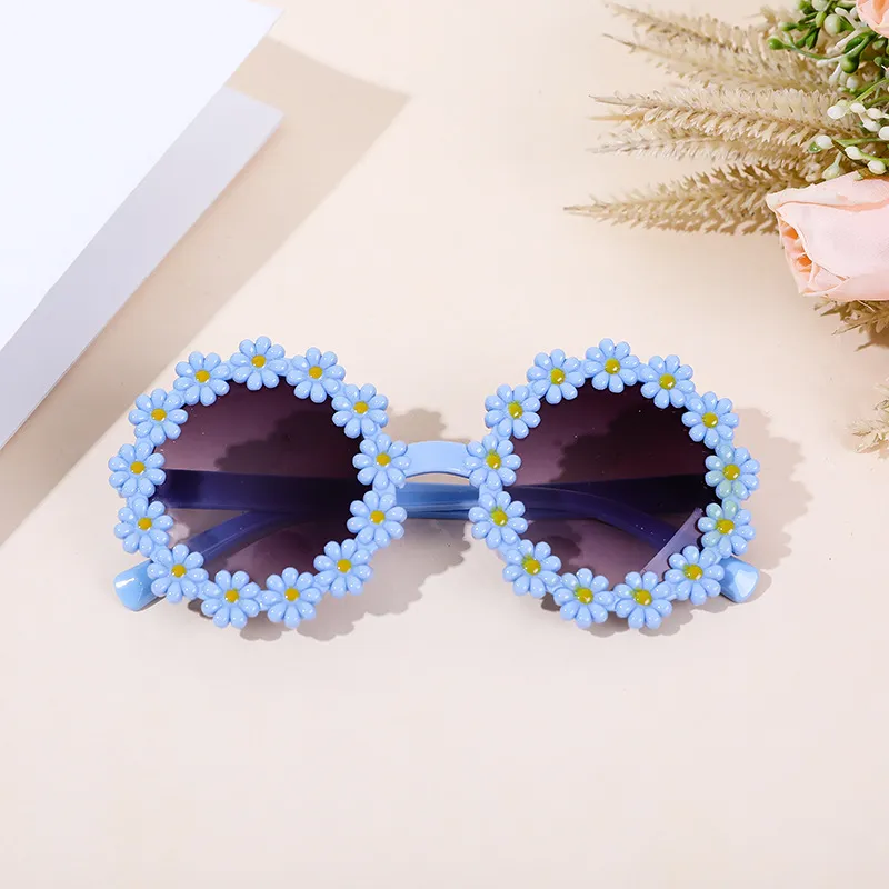 Children Fashion Trendy Sun Flower Sunglasses Cute Lovely Daisy Shape Sun  Glasses for Boys Girls Kids Party Eyewear UV400 Shades