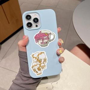 Có thể tháo rời phim hoạt hình phù thủy Bộ nhãn dán 50 sheets vật liệu PVC chất kết dính không thấm nước cho vỏ điện thoại Nhà quy hoạch thiết bị ngoài trời