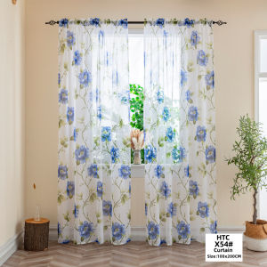 High quality green willow leaf thin gauze net Kurtina curtains for multi color decoration of windows and homes 1PC COD 100 * 200cm