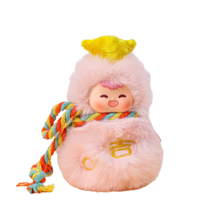 AZDH กระเป๋าแขวน พวงกุญแจมะระขนาดเล็ก ของประดับตกแต่ง คาวาอี้ จี้นำโชค ห้อยกุญแจรถยนต์ จำลอง ตุ๊กตาผ้าขนฟู สำหรับคู่รัก