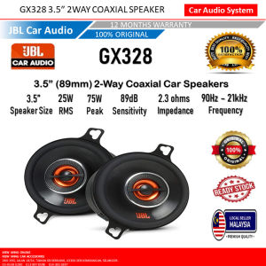 100% Original JBL GX 328 3.5 Inch (89mm) 2-Way Coaxial Car Speakers Audio System Ready Stock
