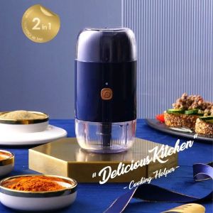 Electric Meat Grinder Broken Wall Grinder Household Baby Food Supplement Cooking Machine Garlic Dry Powder USB Charg