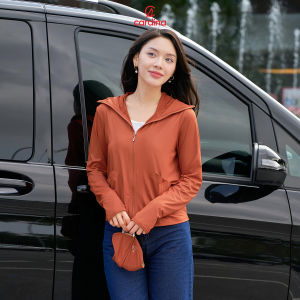 Áo Chống Nắng nữ CARDINA 1 lớp chất liệu ice text co dãn 4 chiều thấm hút mồ hôi không nhăn không phai màu 4NMF04