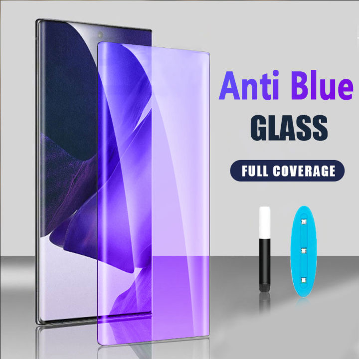 3D Curved UV Liquid Full Glue Cover Anti Blue ray light Tempered
