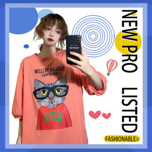 QXshop เสื้อยืดแขนยาวเกาหลี สาวๆควรมีอย่างมาก ดีเทลน้องเหมียวสุดคิ้วท์ ใครใส่ก็รอด บอกเลย