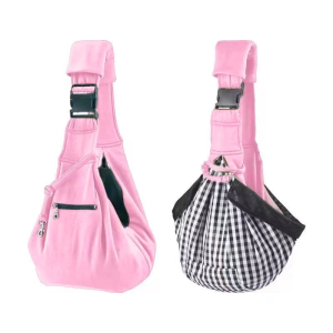 [SG Ready Stock]Reversible Hands-Free Pet Sling Carrier /SoftAdjustable Bag for Small Dogs/CatsTravel-Friendly Tote