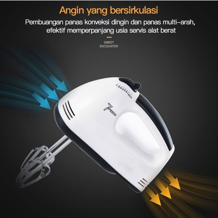 Super Hand Mixer 7 Speed Pengocok Telur Dan Kue Multifungsi 7 Kecepatan