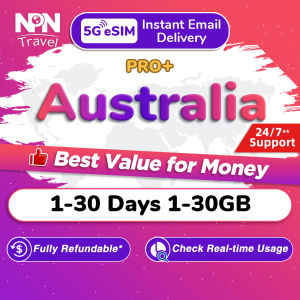 Australia eSIM Pro+ 1-30Days 500MB-20GB 5G/4G Data | Instant 24h Email Delivery | High Speed Travel Data SIM Card