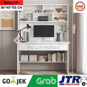 Pasar Murah BOSTON DESK 80 Meja Belajar Meja Kerja Multifungsi 80x155 cm Meja