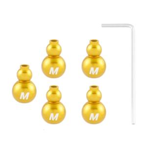 4 chiếc xe đạp đầu cáp crimps với bộ cờ lê cho xe đạp xe đạp đường trường và núi Xe Đạp Hợp kim nhôm nút bọc đầu cáp