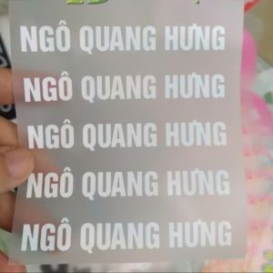 Logo in theo yêu cầu tên bétên học sinhchiến sĩtên riêng ủi balo mác quần áo sticker dán quần áo dễ dàng thao tác bằng bàn là tại nhànhiều màu