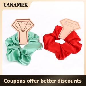 【 CANAMEK 】 1Pcs Bridesmaid Gift Hair Scrunchies Bachelorette Party Bridal Shower Wedding Souvenir Team Bride To Be Haircircle Gift Souvenir For Guests