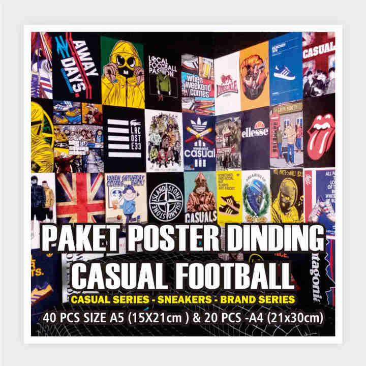 POSTER CASUAL FOOTBALL AESTHETIC WALLPOSTER Lazada Lazada