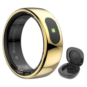 R08 Smart Health & Fitness Ring - 5ATM Waterproof Activity Tracker with HR  Sleep Analysis SpO2 Tracking - Includes Wireless Charging Case - Sport Smart Ring for Men & Women Compatible with Android iOS