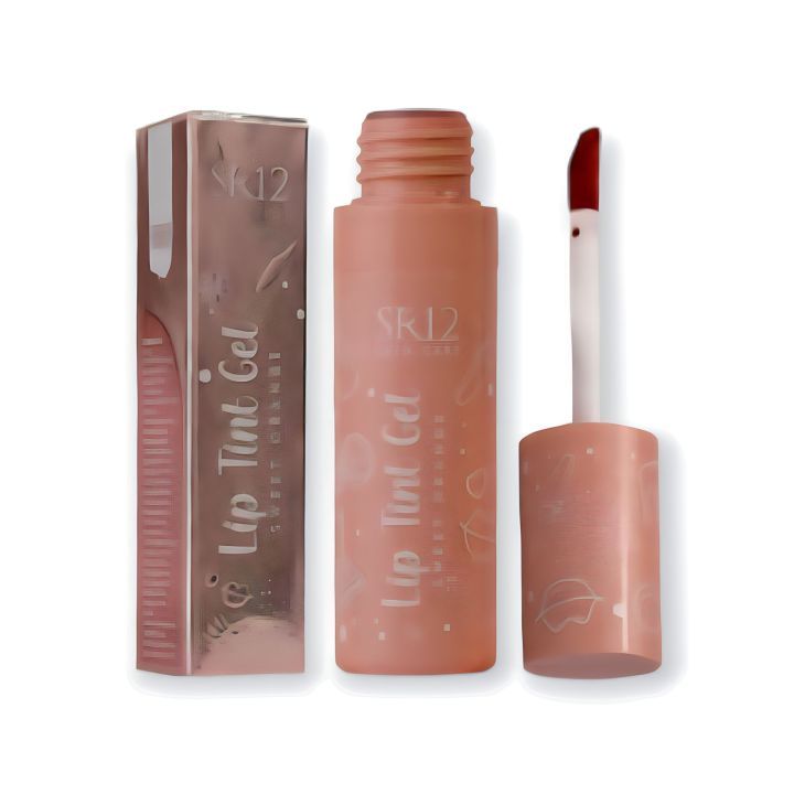 SR12 Lip Tint Gel Sweet Orange Tekstur Ringan Awet Tahan Lama Tidak