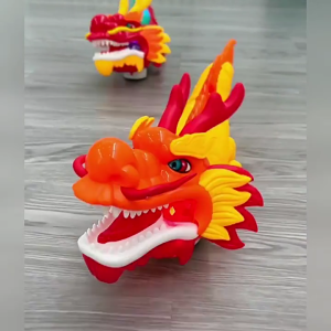 Chinese Dragon Dance Toy LED Obstacle Avoidance Toy Electric Swinging Dragon Traditional Zodiac Toy Toddler Festive Gift
