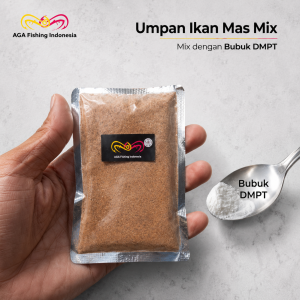 AGA Fishing PELET JITU Ikan Mas Mix Bubuk DMPT SUPER Umpan Pancing  Kemasan 30gr