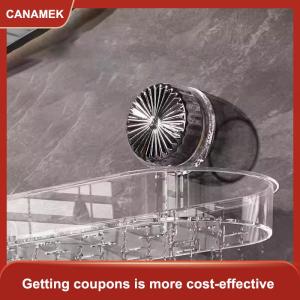 【CANAMEK 】 Wash Basin Suction Cup Rack Wall Mounted Punch-free Storage Rack Detachable Washable Load-bearing Rack Punch-free Acrylic Shelf
