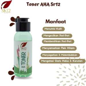 Toner AHA Sr12 Exfoliating Toner Mengangkat Sel Kulit Mati Face Toner Bpom Aman Bumil Busui