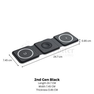 HARII POTTER HOMELIVING TECH 3in1 Magnetic Wireless Mag Safe Charger