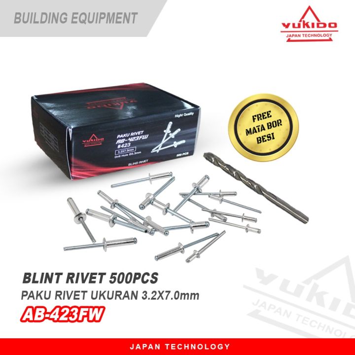 PROMO SPECIAL!! [COD] Paku Rivet 540 4x11 1 Box Isi 500 Paku Tang Rivet ...
