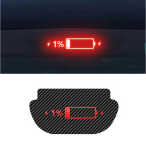 Car Rear Third Brake Light Sticker Projection Board PVC Devil Eye Warning Decal Top Tail Light Emblem