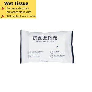 Electrostatic Dust Removal Flat Mop Disposable Lazy Rag 360° Rotation Wet Dry Tissue Wipes Floor Floor Cleaning Wipes Mop